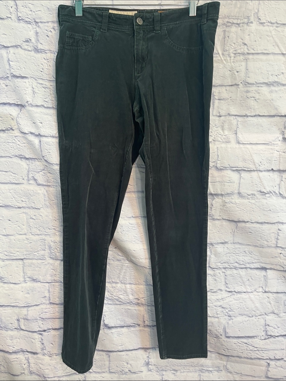 Pilcro & The Letterpress Serif Corduroy Pants Casual Dark Green Size 29 Skinny